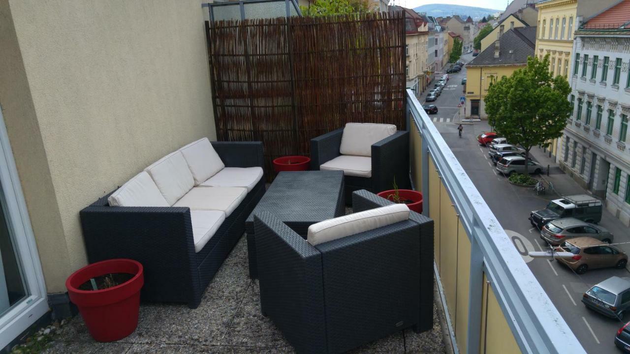 Apartment Visit Vienna Roof Terrace Morning Sun Kültér fotó